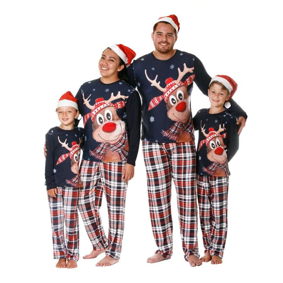 New Christmas Animal Print Family Matching Pajamas for Christmas