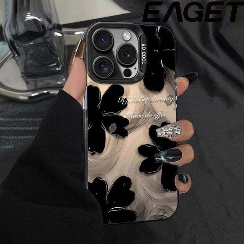 Premium Ink Floral Case for Apple iPhone 15 Pro Max, iPhone 14 Plus Shockproof 11 Protective 13