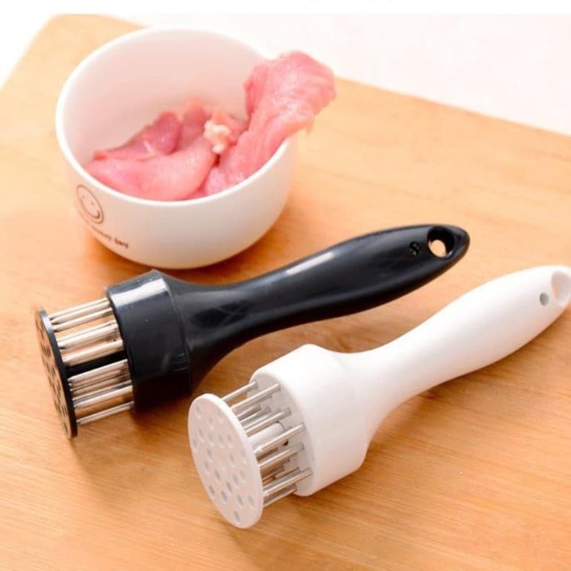 Stainless Steel Steak Hammer with Tenderizer Needle, Home Use Meat Piercer and Tendon Breaker with Knocking Hammer