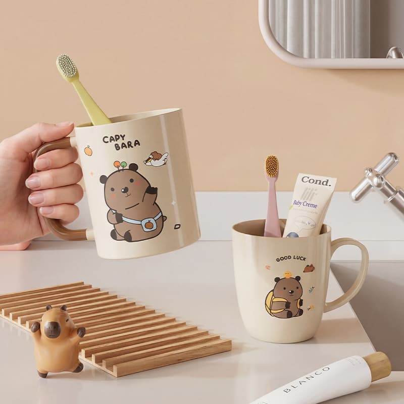 Capibala series daily necessities series for the beginning of school season student dormitory bathroom washbasin mouthwash cup dormitory goods