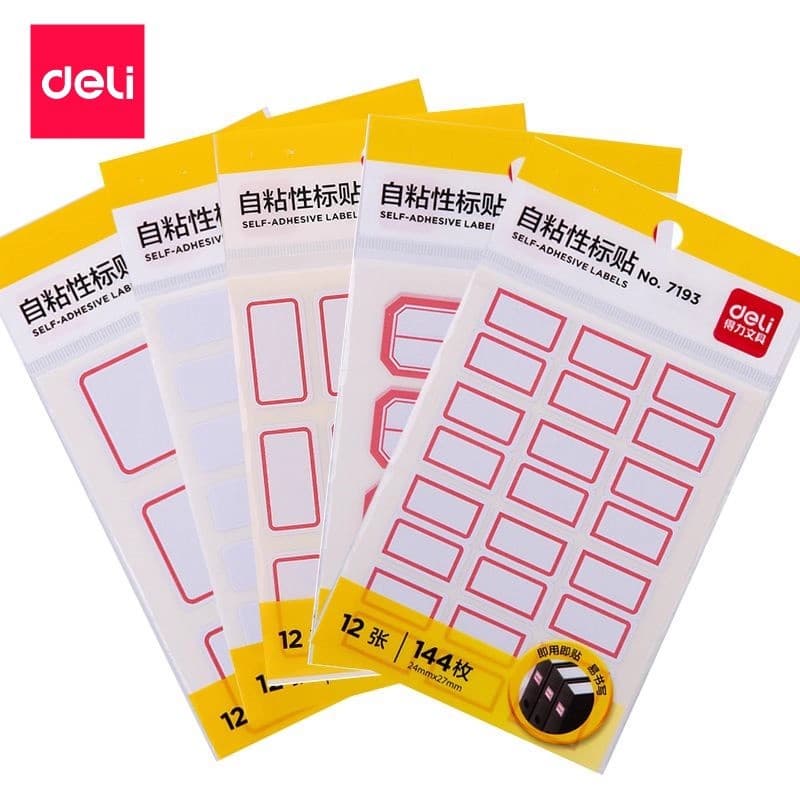 Deli label sticker self-adhesive label paper self-adhesive label handwritten blank sticker mark sticker paste single package