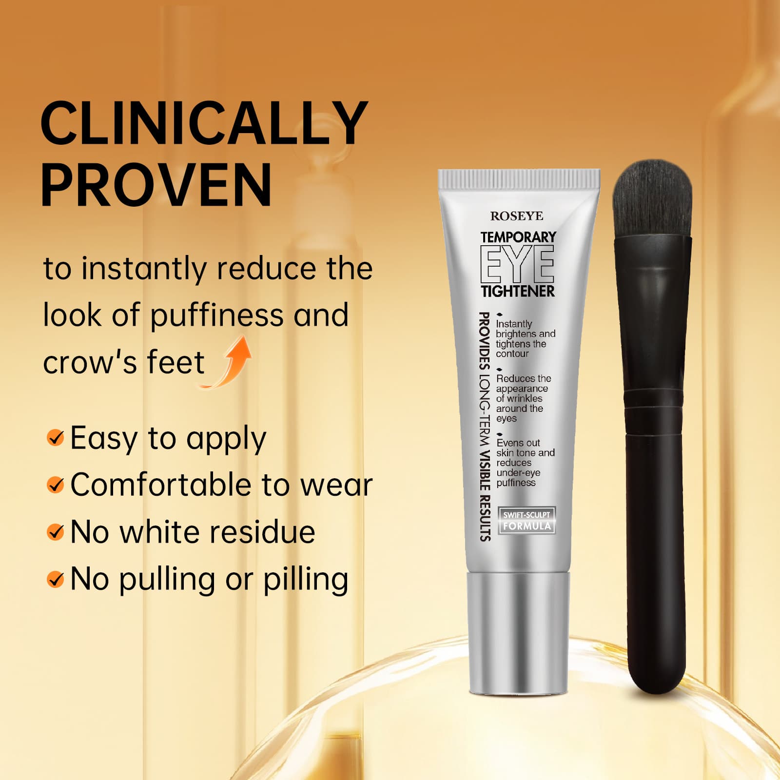 Cross-border New Unlabeled Revitalizing Moisturizing Eye Cream Brightening Hydration Instant Firming Cream Seamless 30ml