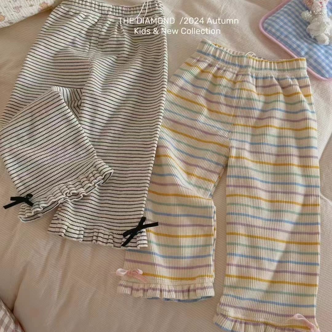 [Pink House] Girls' Thin Leggings for Spring, Stylish Children's Pants for Outdoor Wear, Baby Autumn Stretch Long Pants