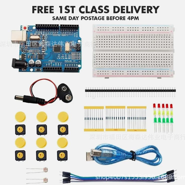 UNO R3 Starter Electronics Development Kit - Arduino Compatible