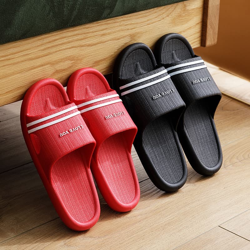 Women's Slippers Simple Indoor Bathroom Non-Slip Soft Sole Home Wear Men's Home Couple Sandals Slippers