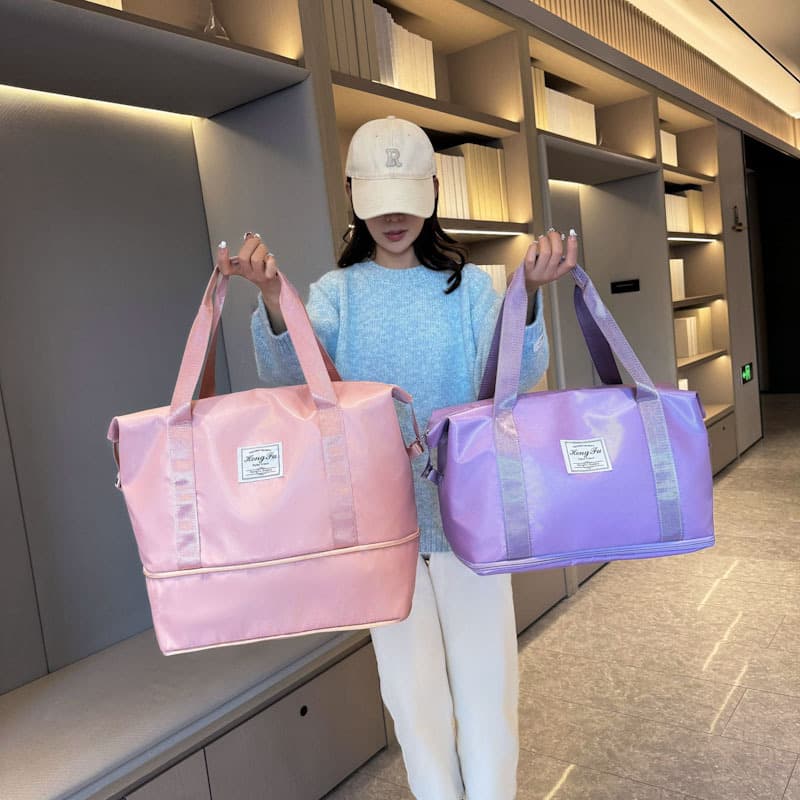 Large Capacity Travel Bag Gym Bag Handheld Lightweight Waterproof Luggage Bag Business Trip Travel Maternity Bag Storage Luggage Bag