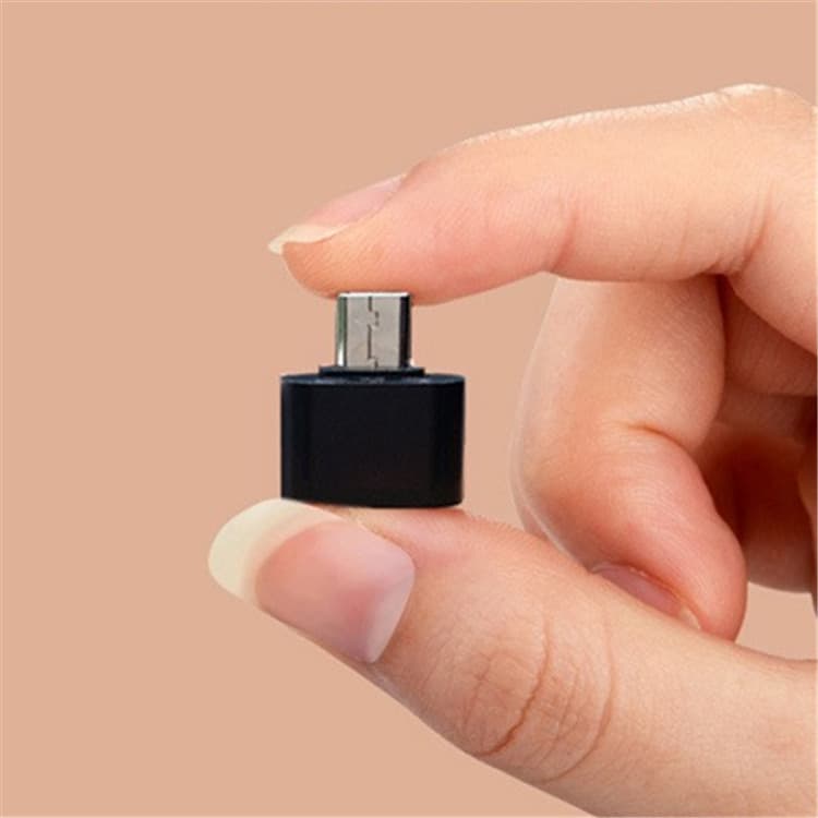 V8 Android OTG Adapter Micro to USB Type-C for mobile phones, tablets, USB flash drives, car charging, and data transfer.