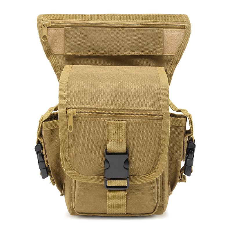 Men's Large Capacity Travel Leg Strap Crossbody Waist Pack Multi-functional Waterproof Camouflage Outdoor Sport Riding Tactical Leg Bag