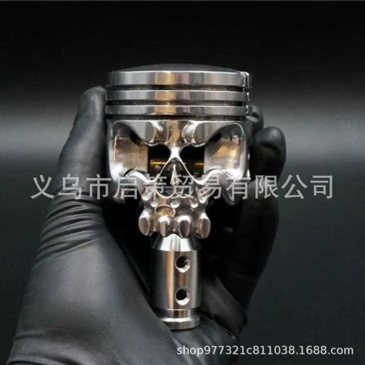 New Cross-Border Product: Shift Knob Made from Motorcycle Piston Skull Car Gear Shift Lever