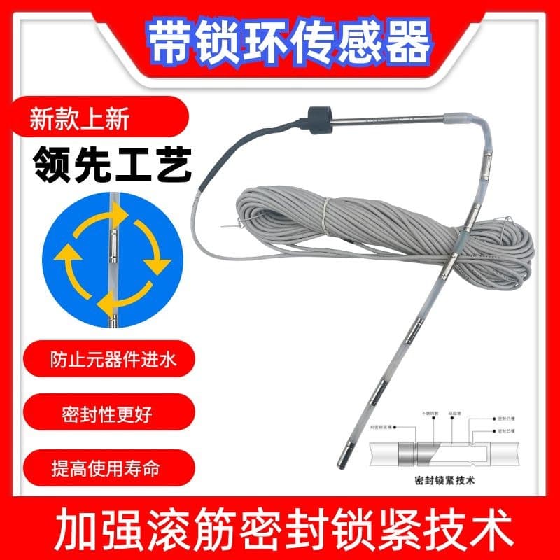Solar water heater controller sensor probe 2-core 4-core stainless steel GB black silicone sensing intelligent sensing