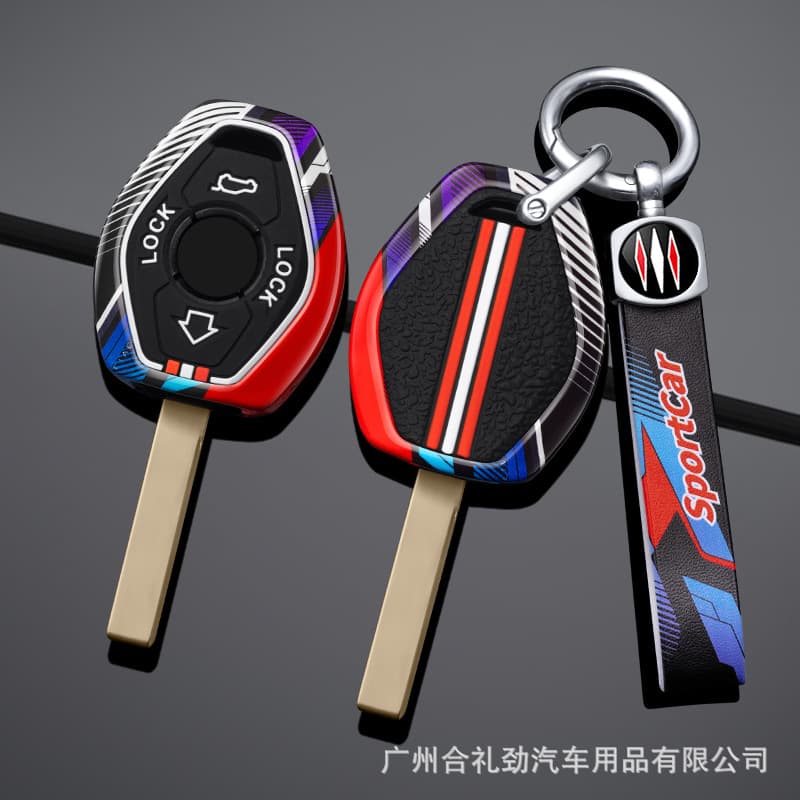 Compatible with BMW Flip Key Case for 3 5 7 Series X5 E53 F83 E46 E39 E38 E64 Z3