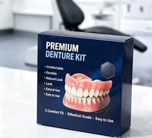 DIY COS New Full Coverage Upper and Lower Teeth, New Full Coverage Veneers, Denture Decorative Stage Cosplay