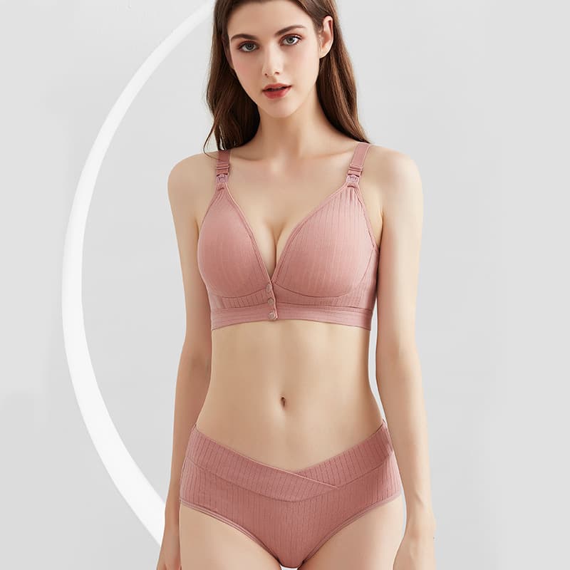 Front-close Wire-free Nursing Bra with 4-row Hooks, Cotton Vest-style, Supportive, Pregnant Women's Bra 3XL, Maternity Underwear