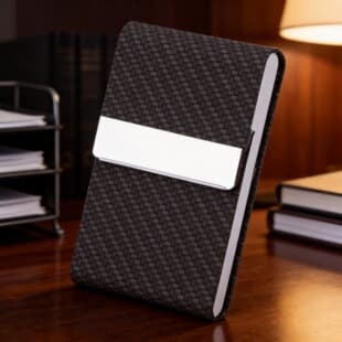 Business Card Case Business Card Holder Vertical Metal Fashion Aluminum Alloy Card Case Factory Direct LOGO ID Christmas Gift