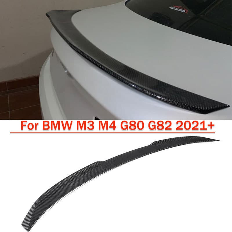 Dry Carbon Fiber Rear Spoiler for New BMW M3/M4 G80 G82 - Modified Ducktail Spoiler