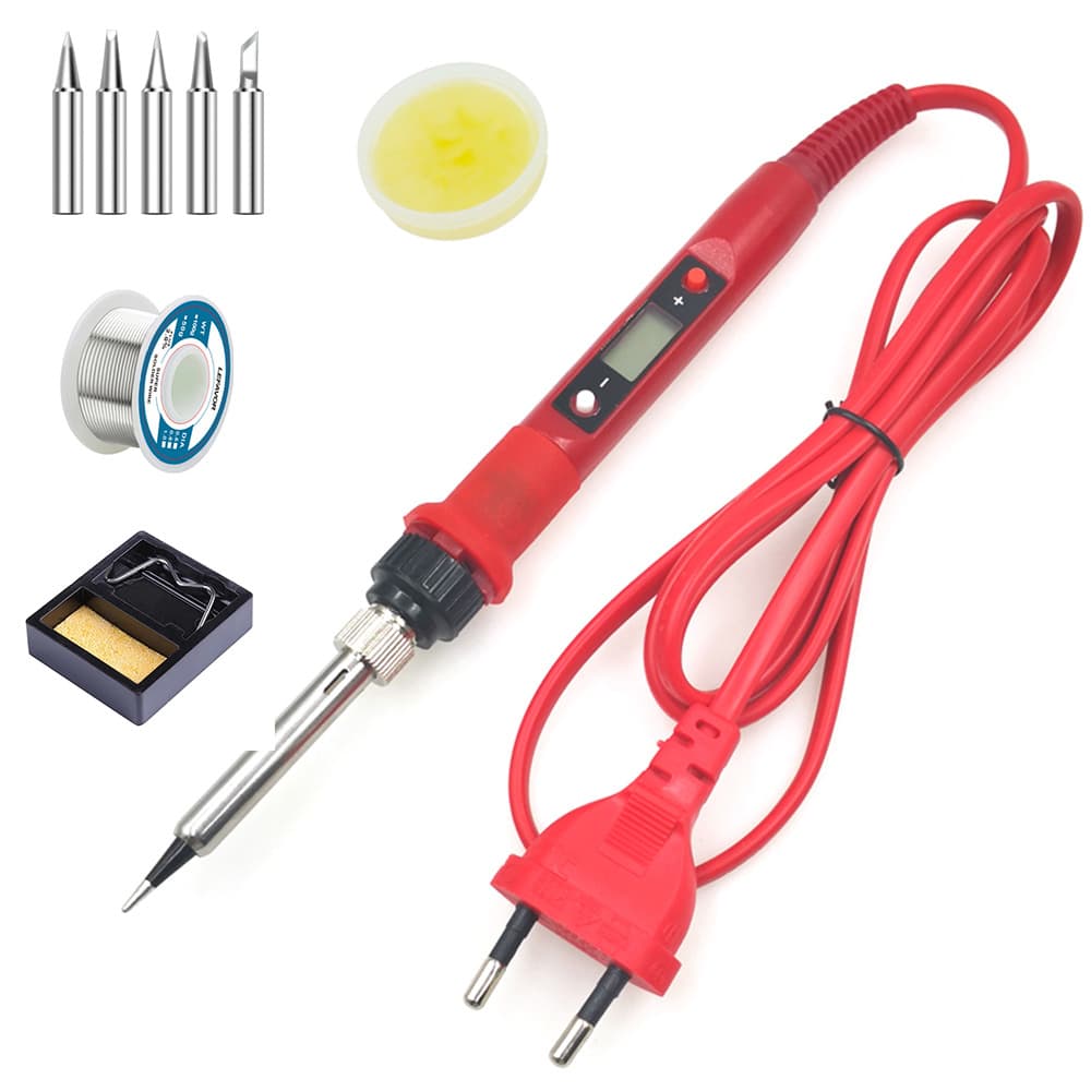 Digital Display Adjustable Constant Temperature Soldering Iron Electronic Repair Tool Soldering Welding Tool Electric Soldering Pen Home Set