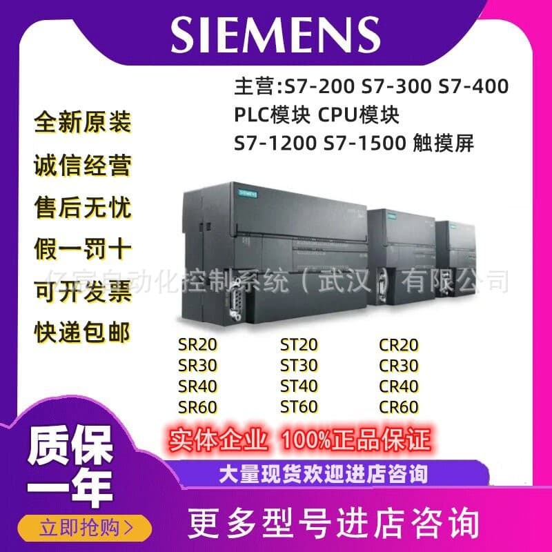 Siemens S7-200 PLC SMART CPU SR20 ST20 SR30 ST30 SR40 ST40 SR60 ST60