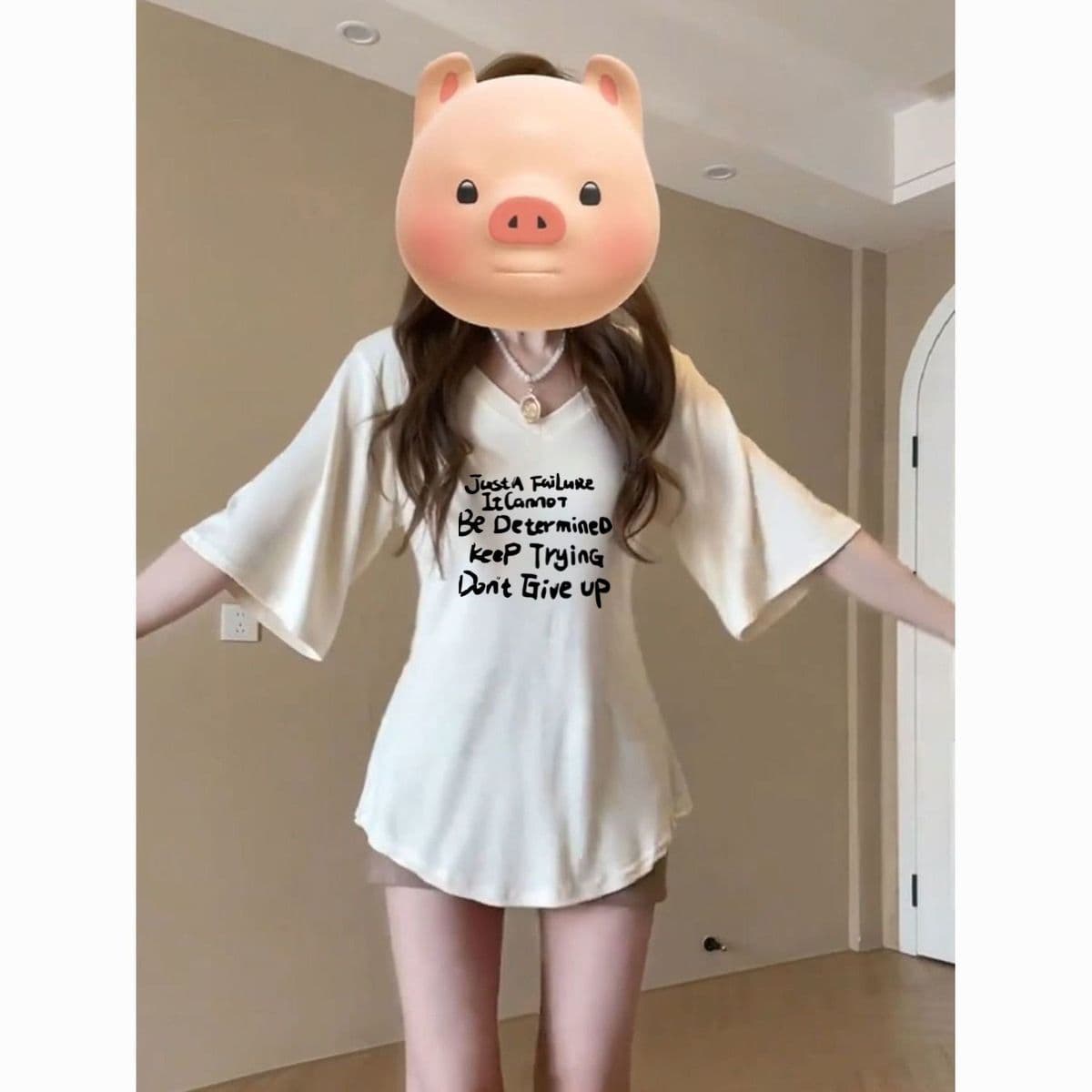 Relaxed Fit Half Sleeve T-Shirt for Women Summer 2026 New Style Slimming Waist Solid Color High Quality Short Sleeve