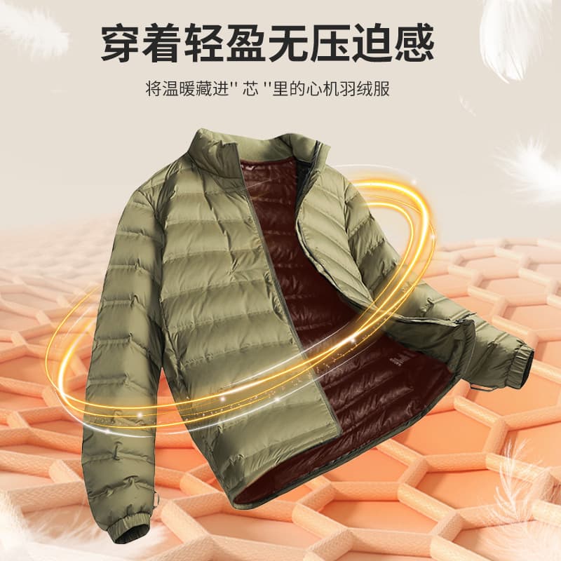 2024 winter unisex couple down jacket 90 duck down graphene technology warm outerwear top lightweight warm