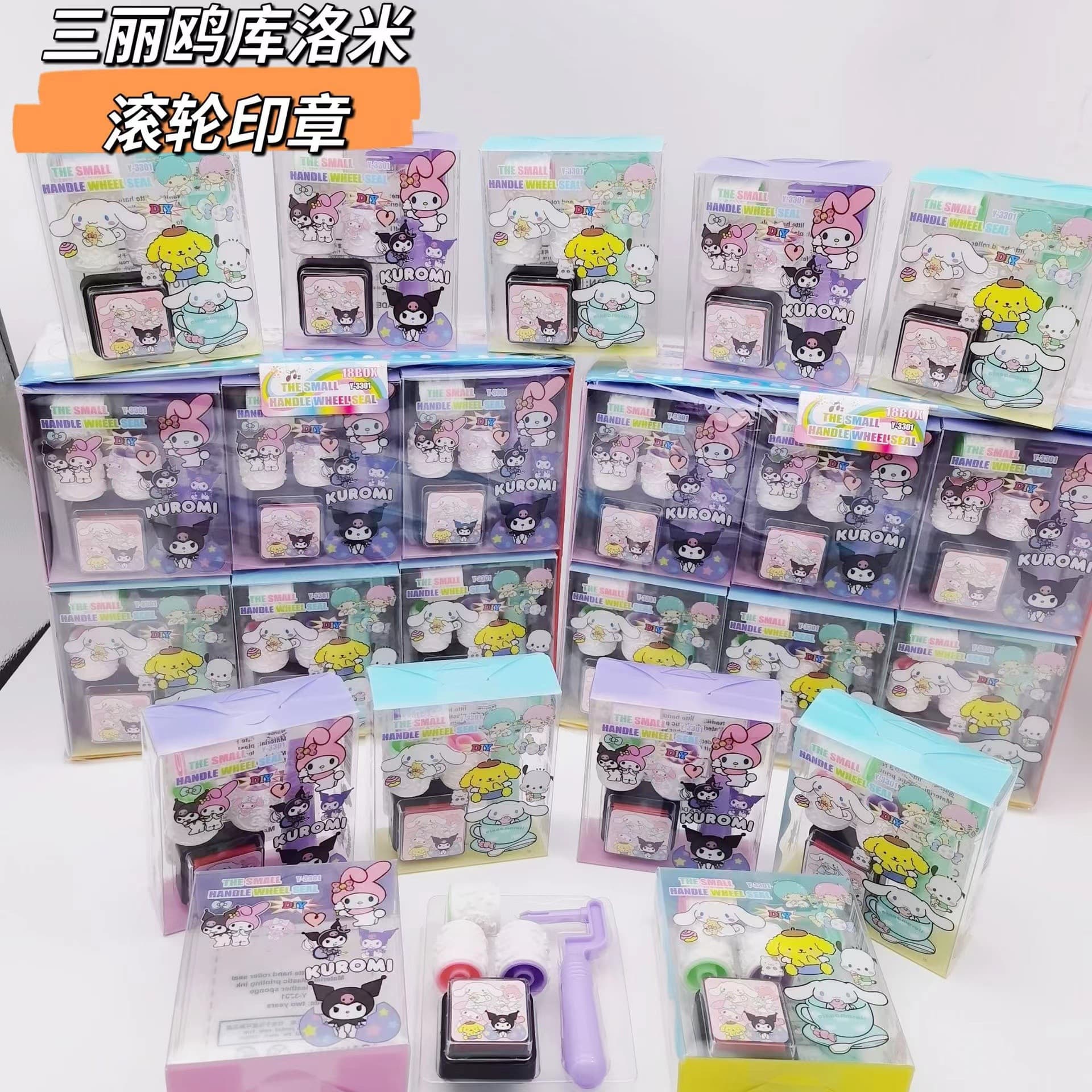 New Sanrio Kuromi children's cartoon roller stamp, elementary school kids kindergarten teacher reward gift