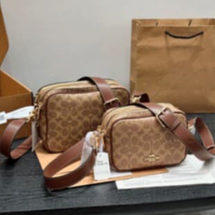 Cross-Border Source Drop Shipping Carey Monogram Camera Bag Single Shoulder Crossbody Bag Women Versatile Wholesale Small Bag Pink Hot Style
