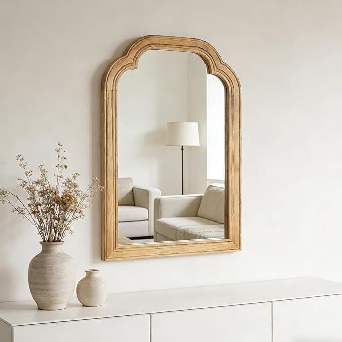 Solid wood wall mirror washstand mirror large mirror hotel washstand mirror