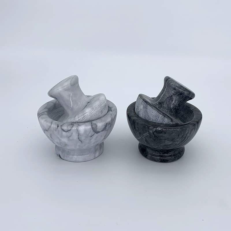 Cross-border Marble Grinder Creative Mushroom Head Garlic Mortar Garlic Bowl Multi-functional Garlic Masher