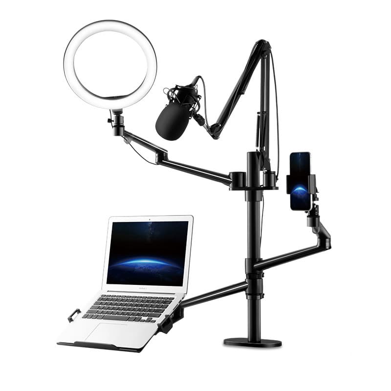 Live broadcast stand laptop stand tablet desktop multi-camera game shooting video monitor fill light