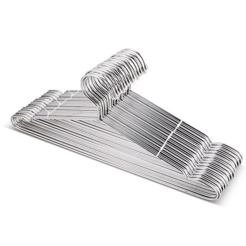 Stainless Steel Hangers Adult Children Clothes Hanger Solid Seamless Hanger Drying Clothes Anti-Slip