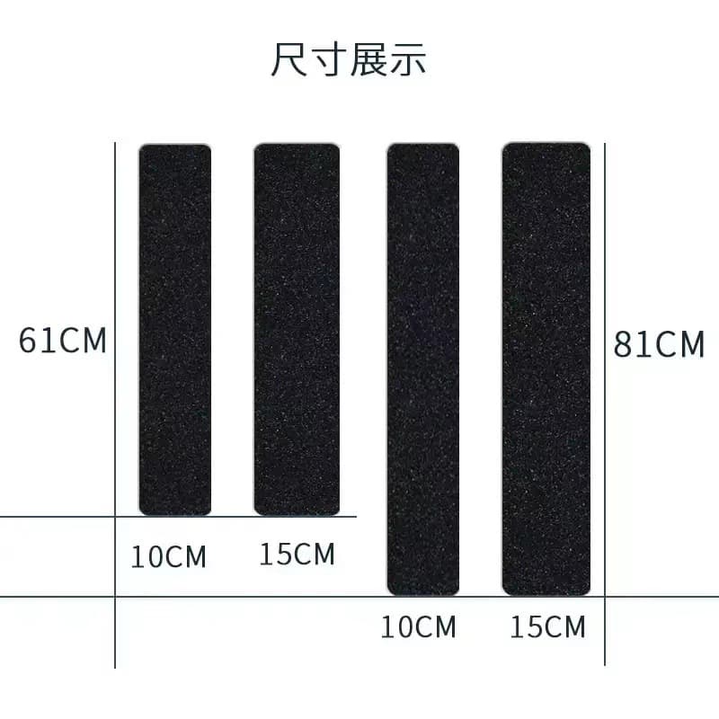 PVC Non-slip Film Material Sandblasted 80 Grit 6*32 Inch Sanding Sticker PET Wear-Resistant Stair Anti-slip Tape
