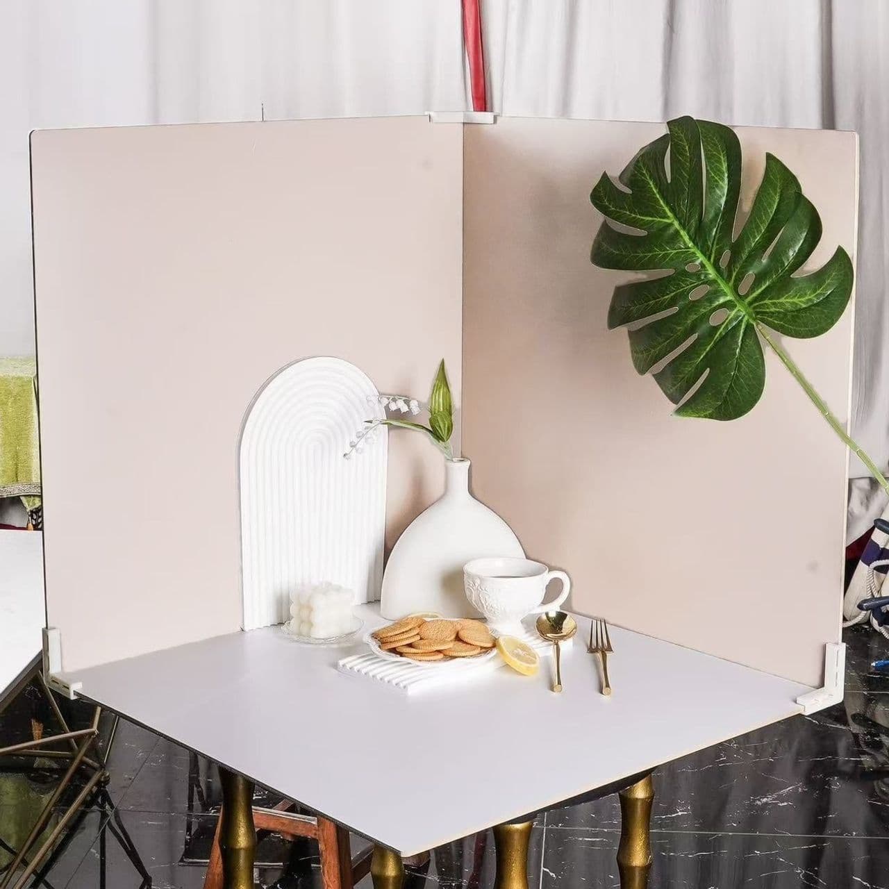 Photo background board solid color cosmetics still life cake food photography ins pose PVC novice photo props