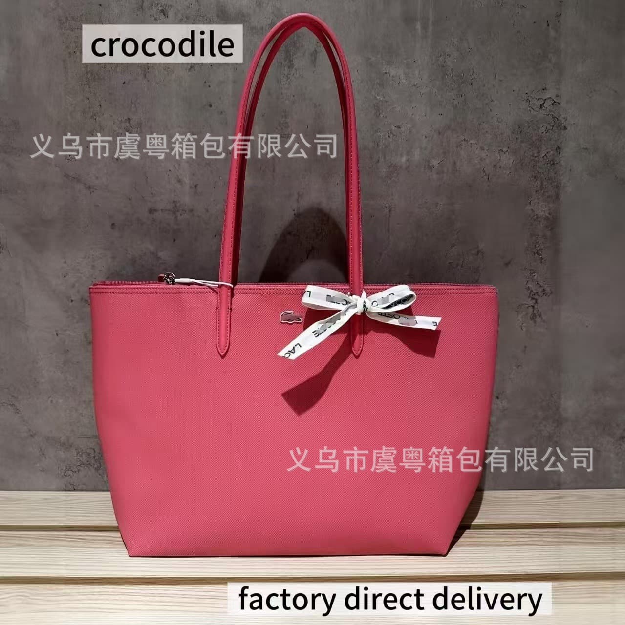 French cross-border tote bag crocodile pattern high-quality shoulder bag large-capacity ultra-light handbag armpit bag shopping bag