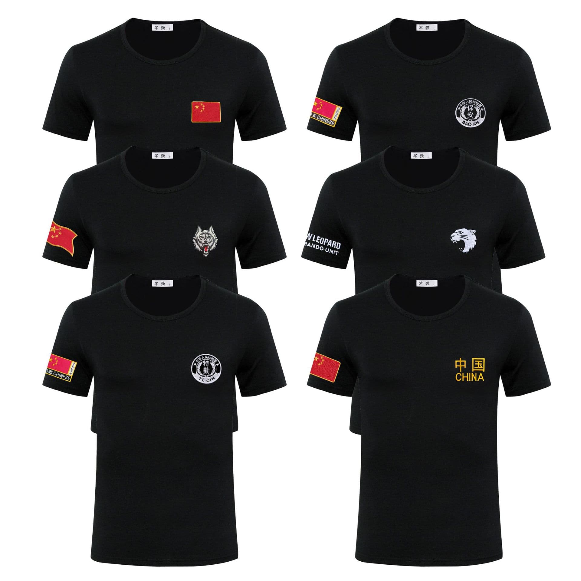 Men's Summer Security Training T-Shirt, Half-Sleeve Short-Sleeve Top, Veterans Black, Summer Party, Breathable Lycra Cotton, Moisture-Wicking