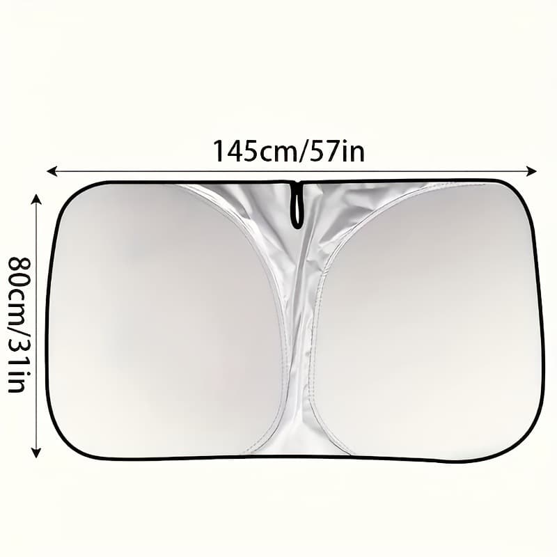 2026 New Cross-Border Dropshipping Summer Foldable Full Blackout Titanium Silver Car Folding Blackout