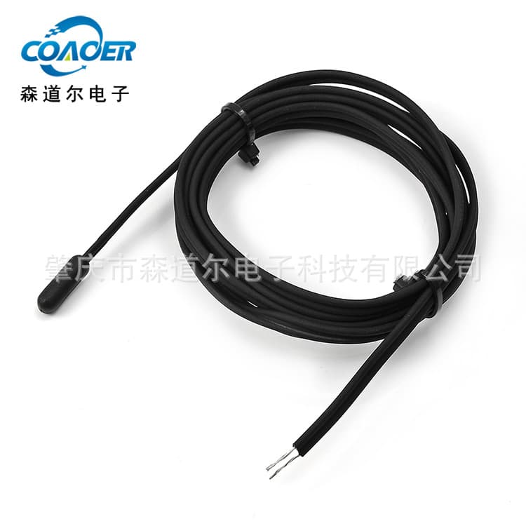 IP67 TPE injection head temperature sensor, aquarium NTC temperature probe 10K B3950, accuracy 1%.
