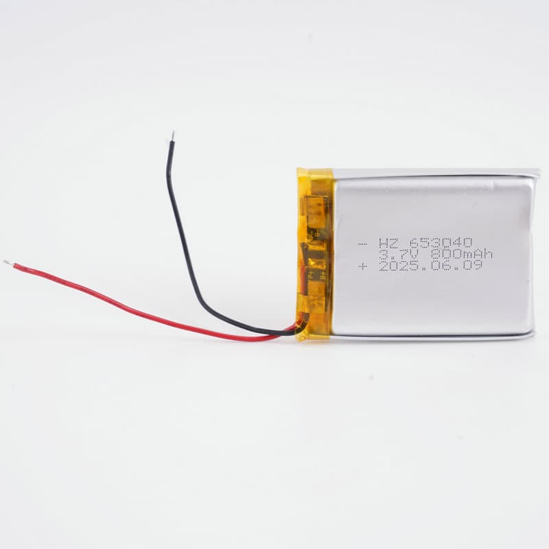 Lithium Battery 653040-3.7V-800mAh for RC Cars, Smart Bracelets, VR Glasses, Lighting, Ternary Lithium