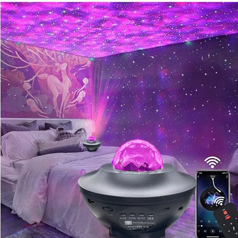 Astronaut Starry Sky Projector Light Northern Lights Bluetooth APP Atmosphere Light USB Music LED Laser Projector Light Music