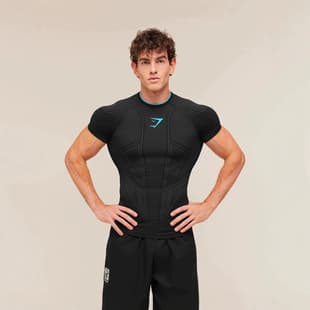 GYM Shark SHARK/ONYX V1 Men's T-Shirt Sports Fitness Stretch Round Neck Short Sleeve Tight Top