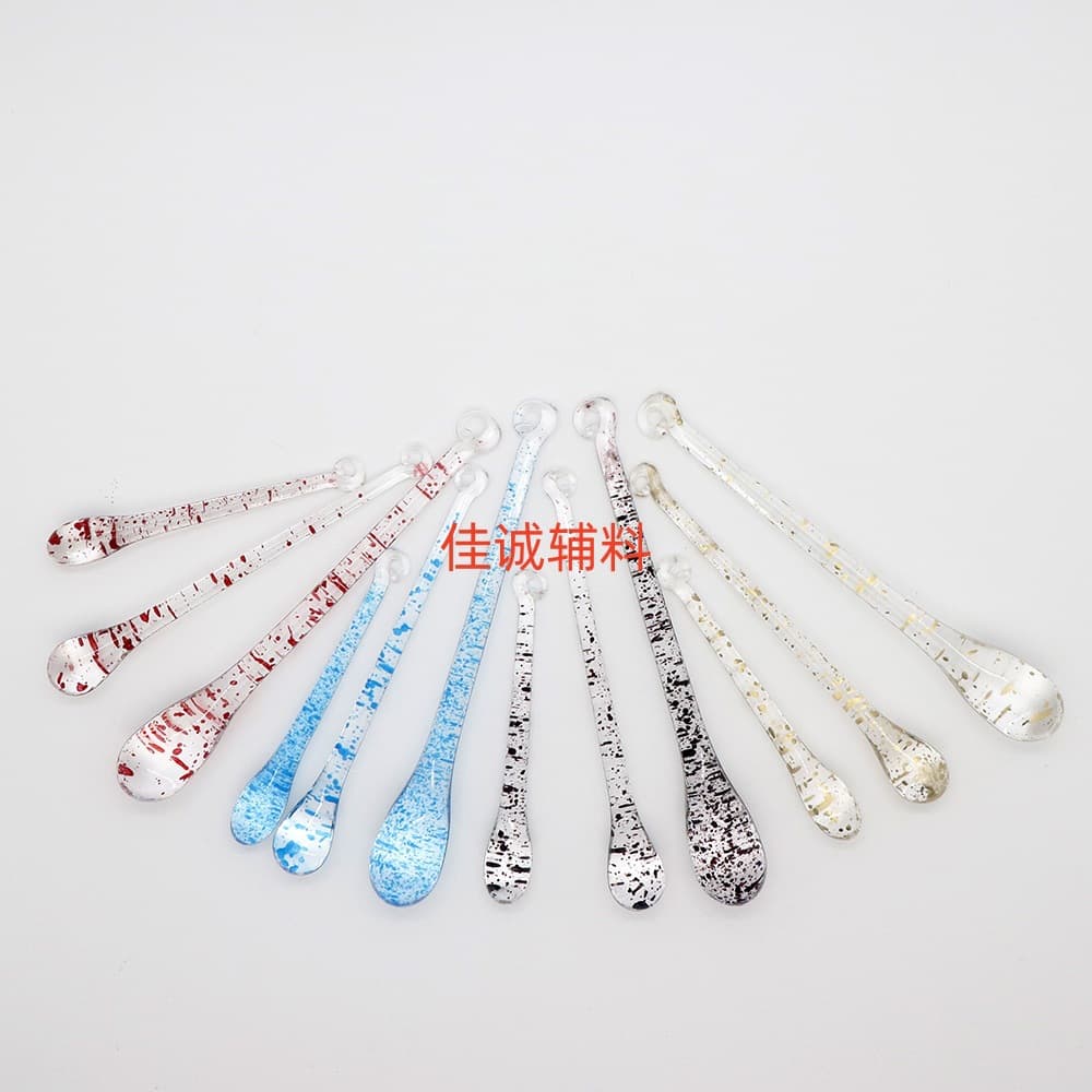 Glitter Gold Drop Pendant, Christmas Multicolor Acrylic Hanging Ornament, Gradient Glitter Acrylic Water Drop Long Pendant
