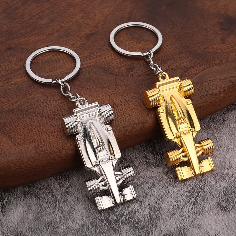 F1 Solid Racing Car Keychain Auto Club Exhibition Advertising Gift Simulation Electric Motorcycle Keychain
