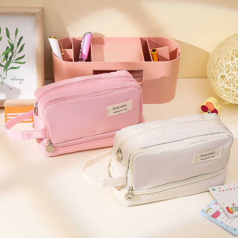 Student Pencil Case Cute Girl Simple High Appearance Storage Bag Children Learning Stationery Large Capacity Pencil Box