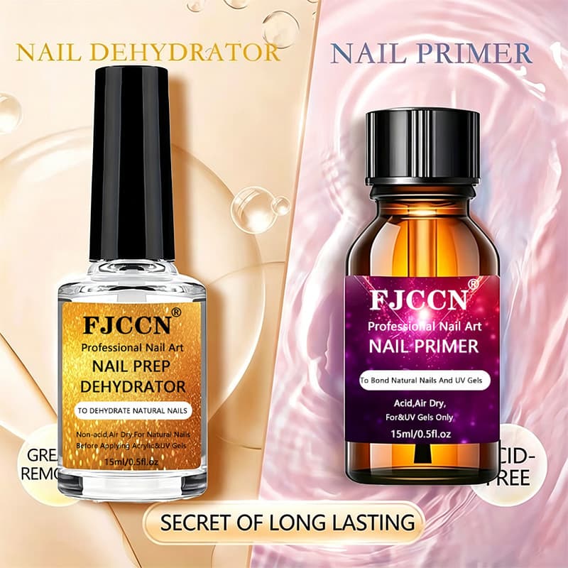 FJCCN 15ml Nail Dehydrator Primer Crystal Gel Nail Adhesive Anti-Lifting Agent