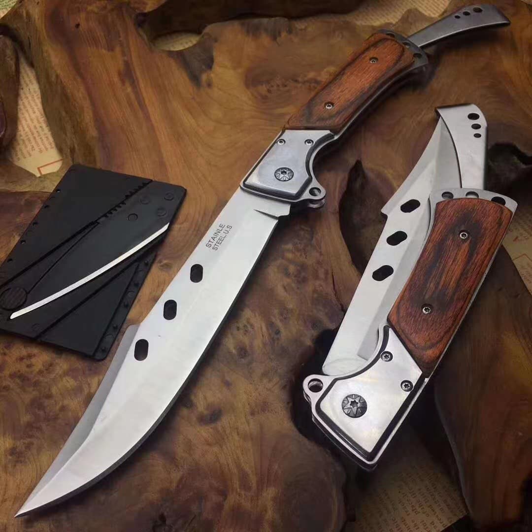 Swallowtail Folding Knife Outdoor High Hardness Multi-function Knife Wilderness Survival Portable Knife Fruit Knife