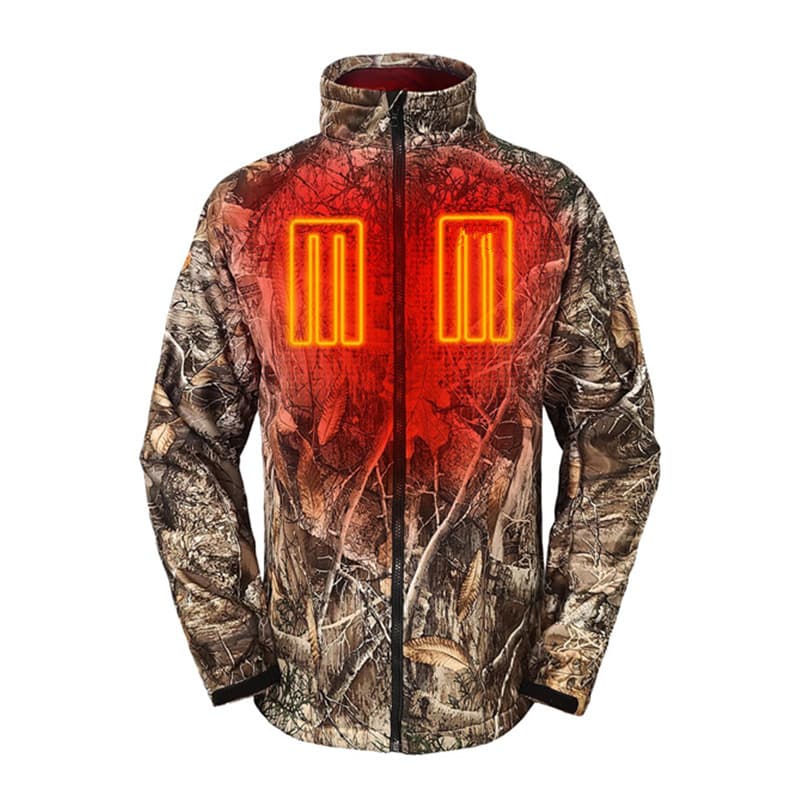Customized men's heated hunting/hunting jacket hunting/hunting clothing electric heated camouflage/color jacket