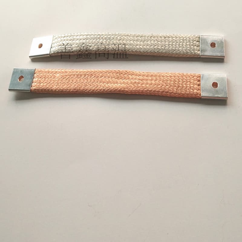 Copper braided wire soft connection, bare copper grounding braid, tinned copper braided grounding wire