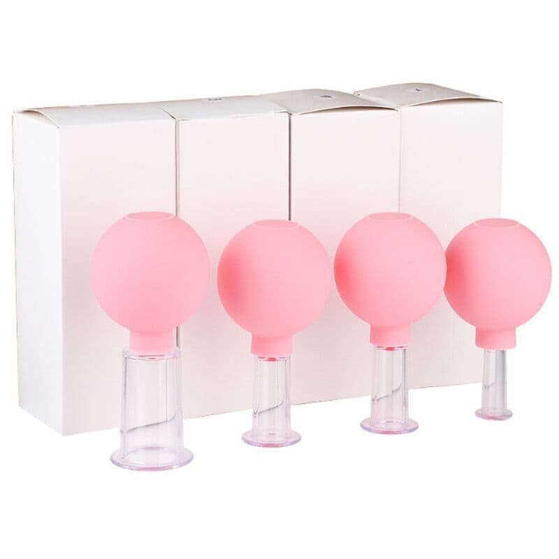 Amazon Non-Glass Cupping Set Suction Ball Plastic Cup Cupping Set 4-Piece Silicone Cupping Set