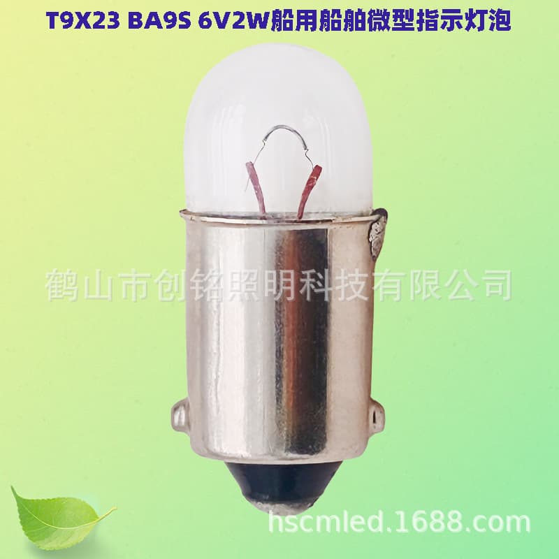 T9X23 BA9S 6V2W Indicator Bulb Cross-border Source Factory