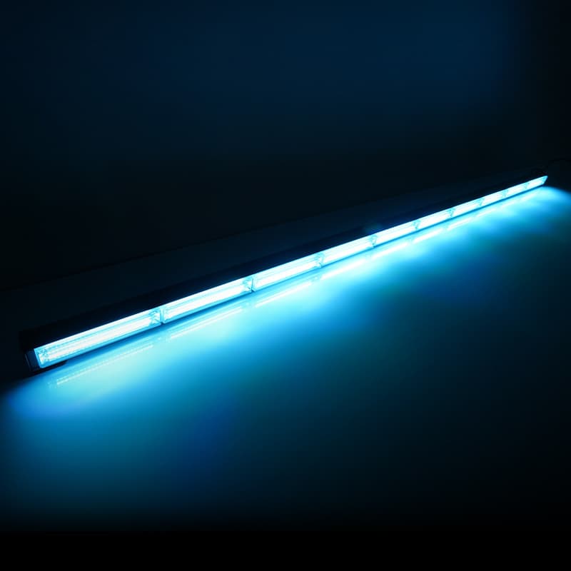 Automotive COB Long Strip Escort Light LED Strobe Light for Engineering Vehicles and Trucks Warning Light Grille High Brightness Bar Light Bumper Light