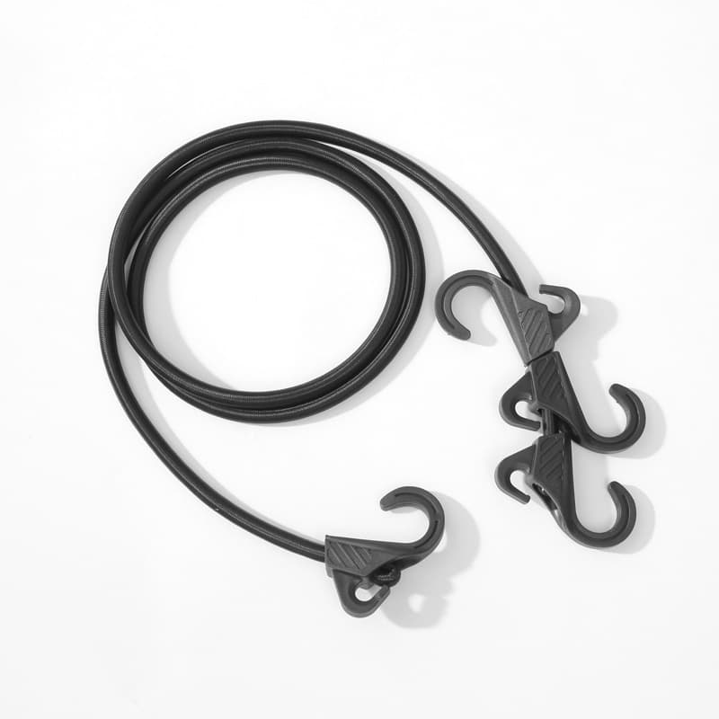 Large Cart Elastic Rope for Travel Luggage Packing and Tying, Four-Hook High Elasticity 8mm Multi-purpose Packing and Securing Rope