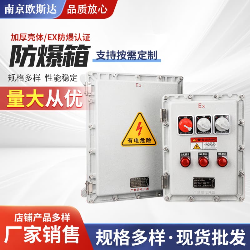Explosion-proof box Explosion-proof junction box empty box Stainless steel aluminum alloy multi-circuit lighting control distribution box junction box